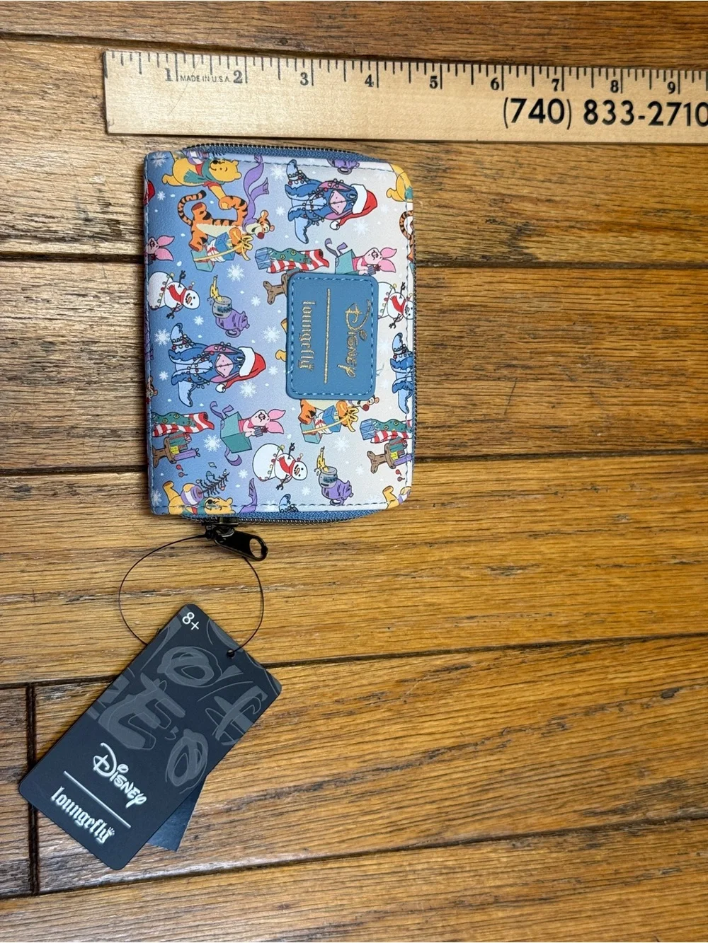 Loungefly Multicolor Winnie the Pooh Holiday Zip Around Wallet
